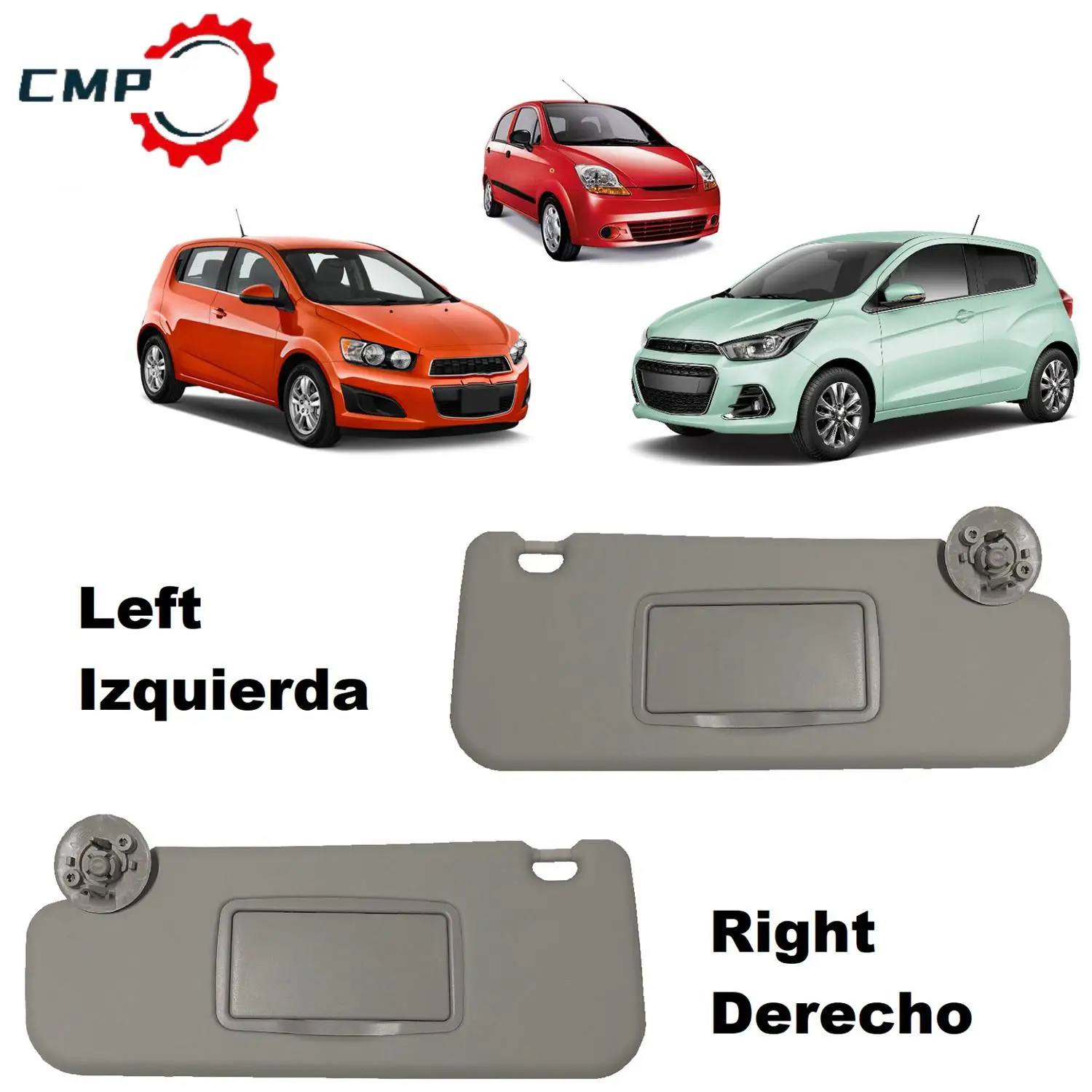 

2Pcs Sun Visor For CHEVROLET Spark 2012-2022 Sonic 2012-2020 Right+Left Can Visor Sucessories Car Interior Accessories