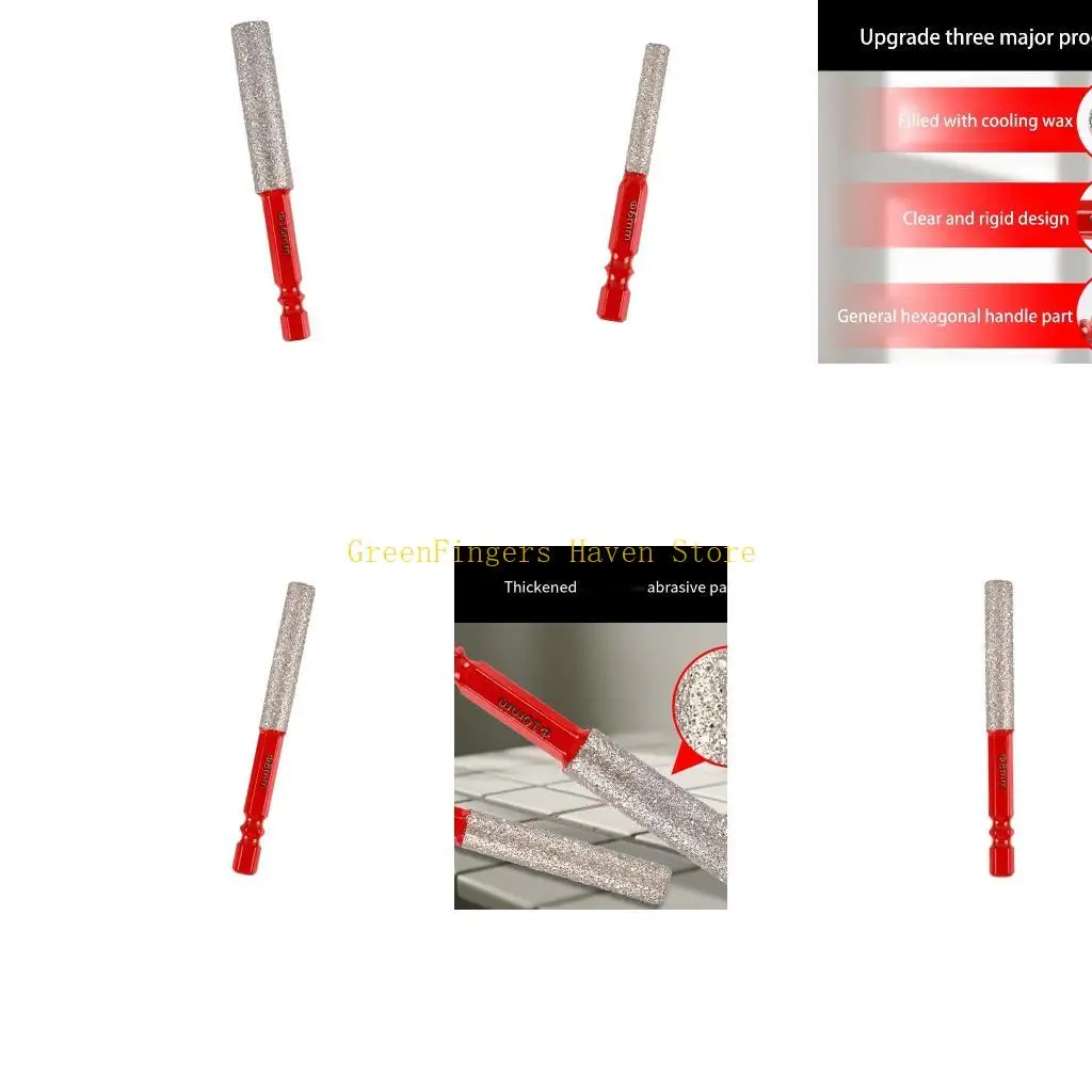 

F68D Embedded Hole Hexagonal Shank Design For Porcelain Ceramic Stone Cutting