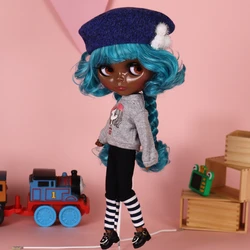 Outfits For ICY DBS Blyth Doll Cute Clothes Preppy Style Dress Black and White Suit 1/6 BJD Azone S OB24