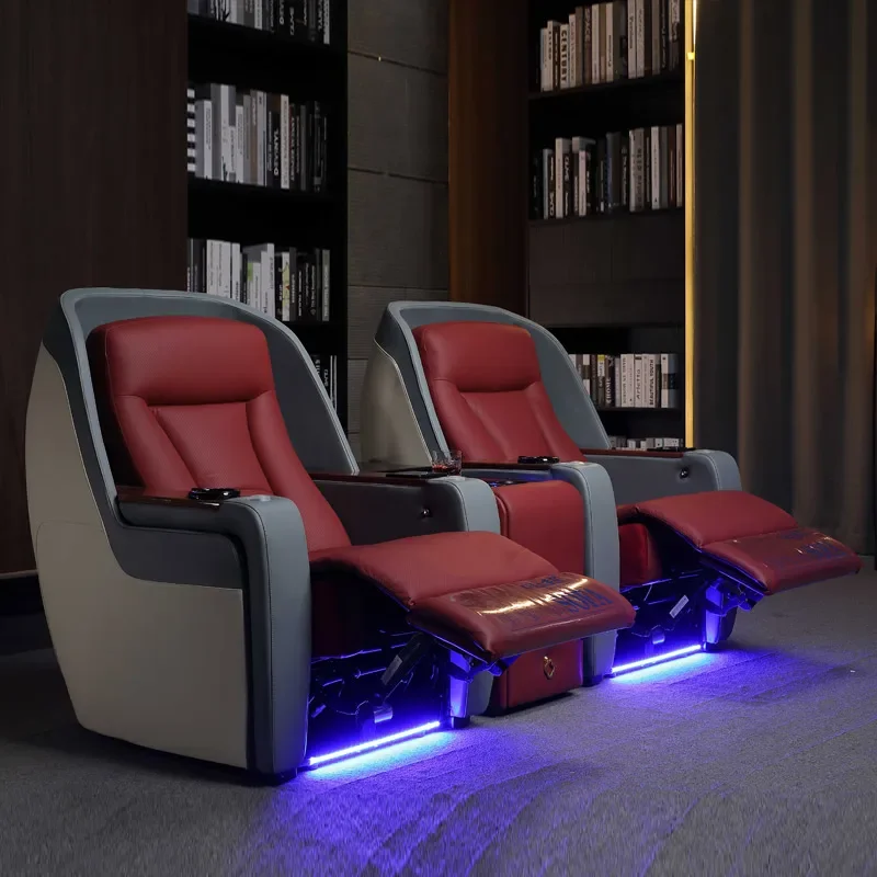 Functional home cinema electric recliner micro fiber reclinable chair theater furniture lazy boy power sofa chairs recliners