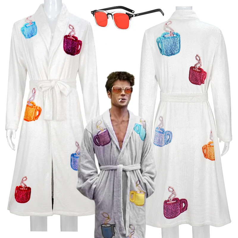 

Тайлер Дюрден Косплей Халат Бой Cos Клуб Косплей Фантазия Костюм Пояс Мужчины Взрослый Хэллоуин Карнавальный Вечерние Халат Костюм Pitt