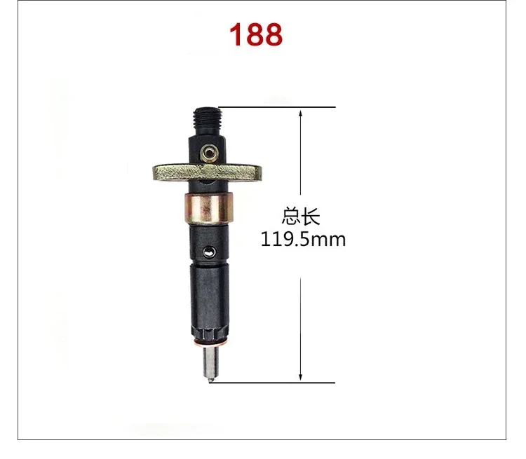 디젤 엔진 연료 인젝터 어셈블리 170F 173F 178F 186FA 188F 192F KIPOR KAMA YANMAR 5KW 디젤 발전기 186F 인젝터