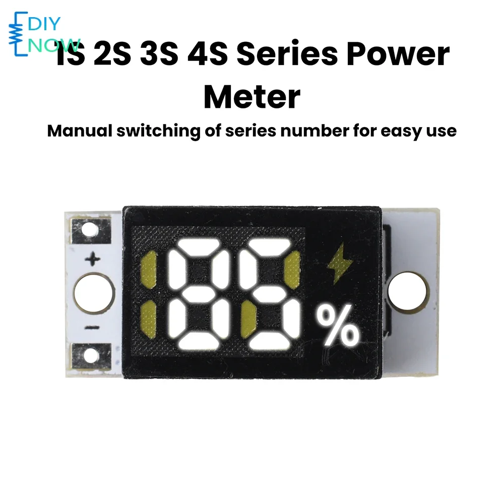 Mini Battery Level Indicator Module 1S 2S 3S 4S Series Battery Meter Capacity Precision LED Electricity Display Module