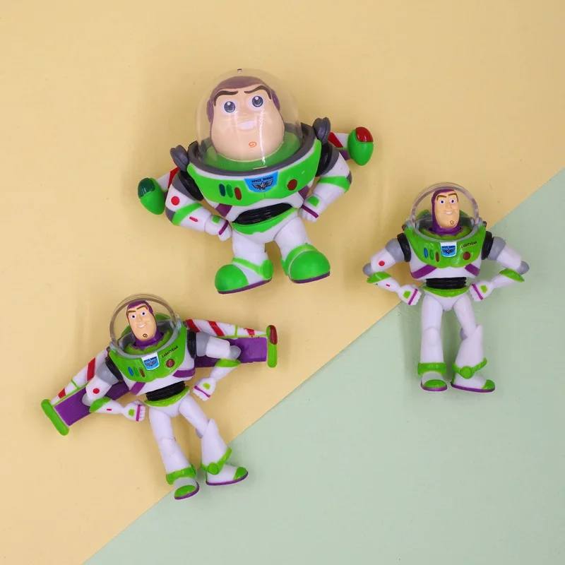 Spaceman Woody Hug Dragon Fork Buzz Lightyear Cartoon Action Figures Toys Roast Cake Decorating Miniature Ornament Accessories