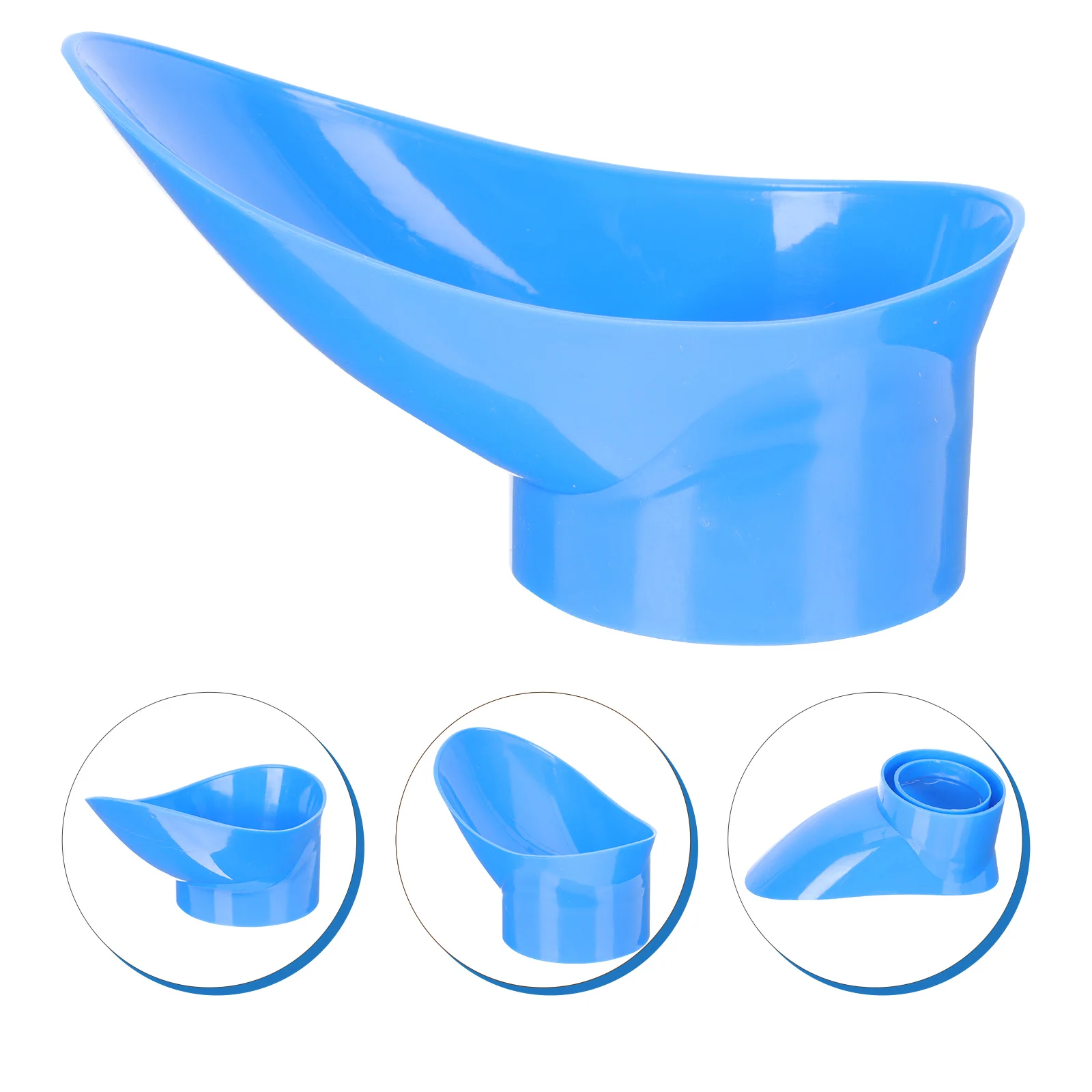 

2Pcs Urinal Connection Port Durable Plastic Portable Bedpan for Elderly Travel Camping Women Caring Accessory Urinal Bottle