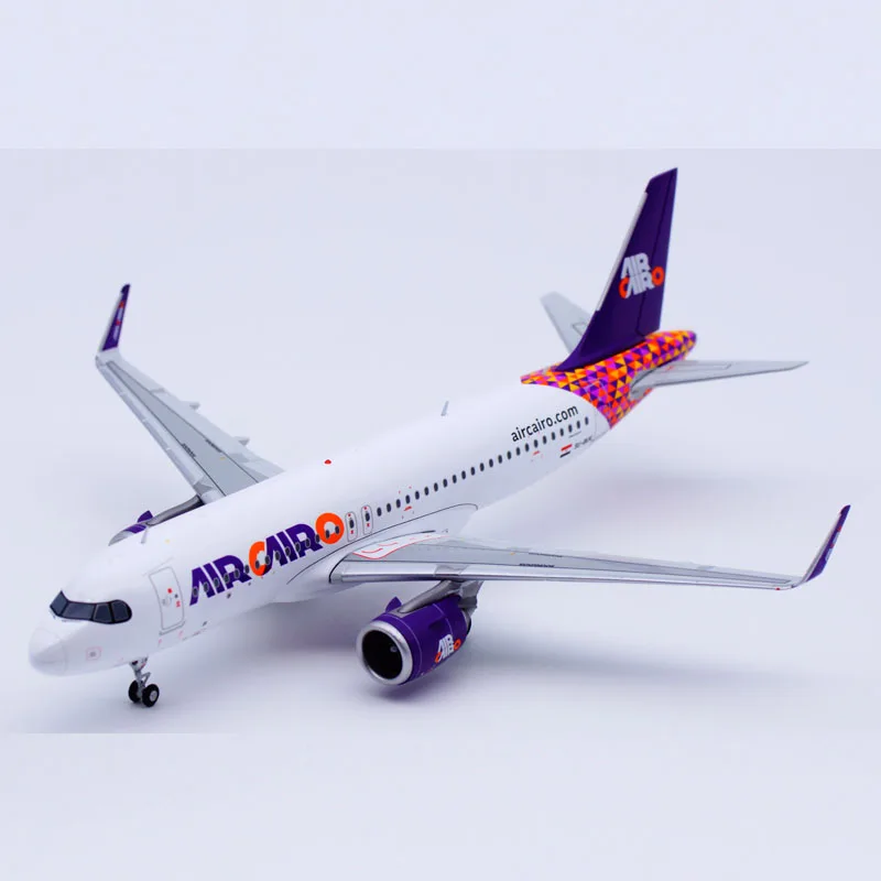 LH2308 Alloy Collectible Plane Gift JC Wings 1:200 Air Cairo Airbus A320neo Diecast Aircraft JET Model SU-BUK With Stand