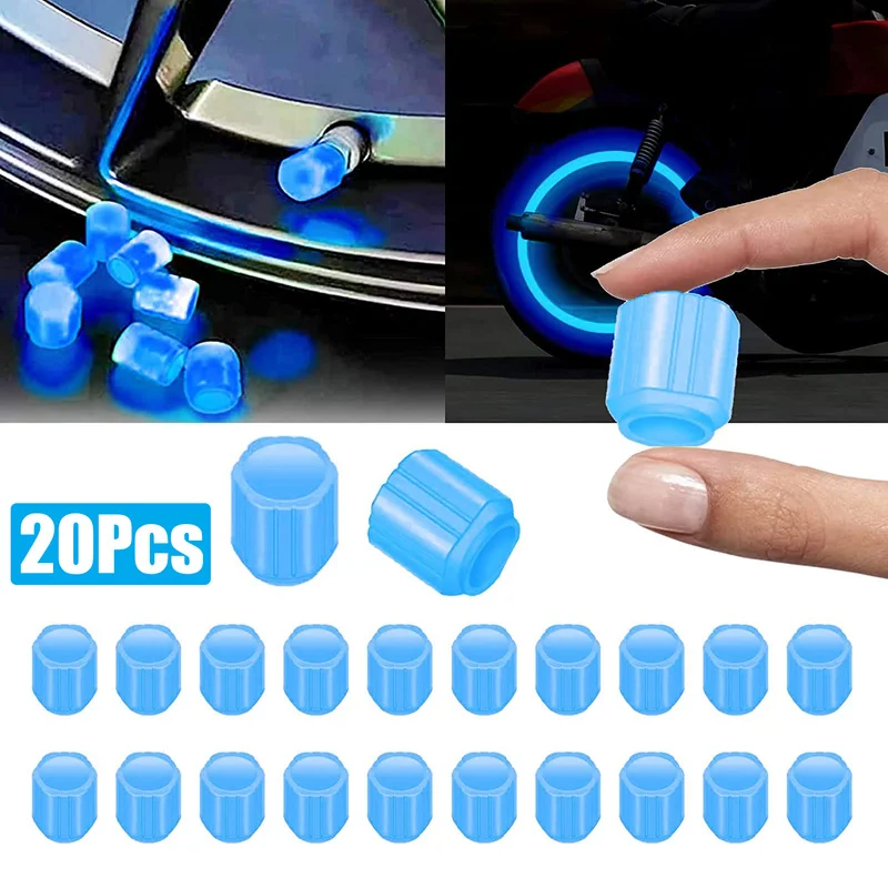 

Dust Caps for Car Tyres Universal Fluorescent Tire Valve Caps Luminous Stem Cover For Cars,Trucks, Motorcycles,SUVs And Bicycles