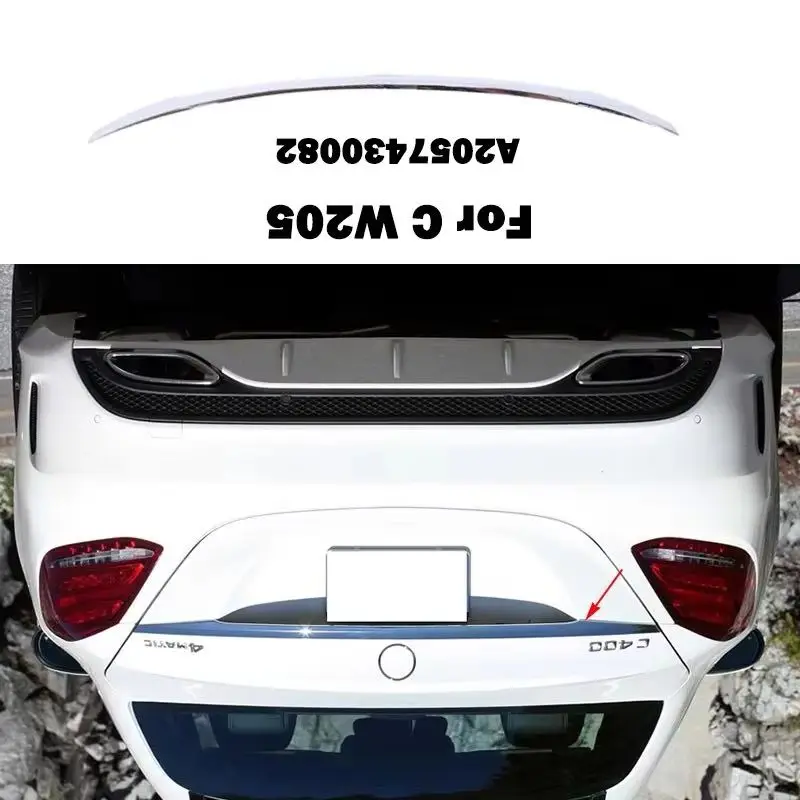 

A2057430082 Trunk Rear Door Tailgate Chrome Chromium Trim For Mercedes Benz C Class W205 C200 C300 C400 C450