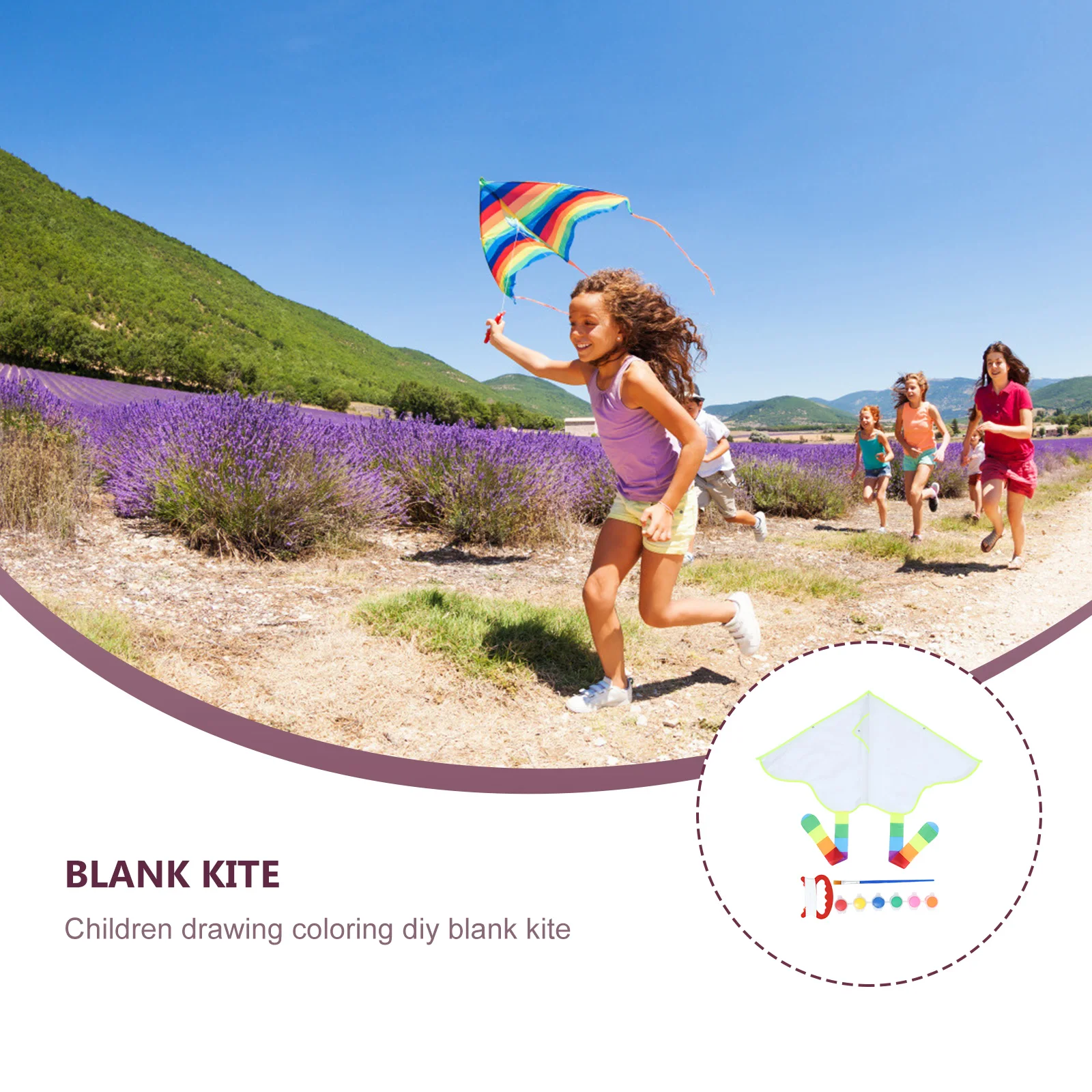 4 juegos de cometas en blanco con forma de Graffiti, juguete blanco para niños, decoración para colorear