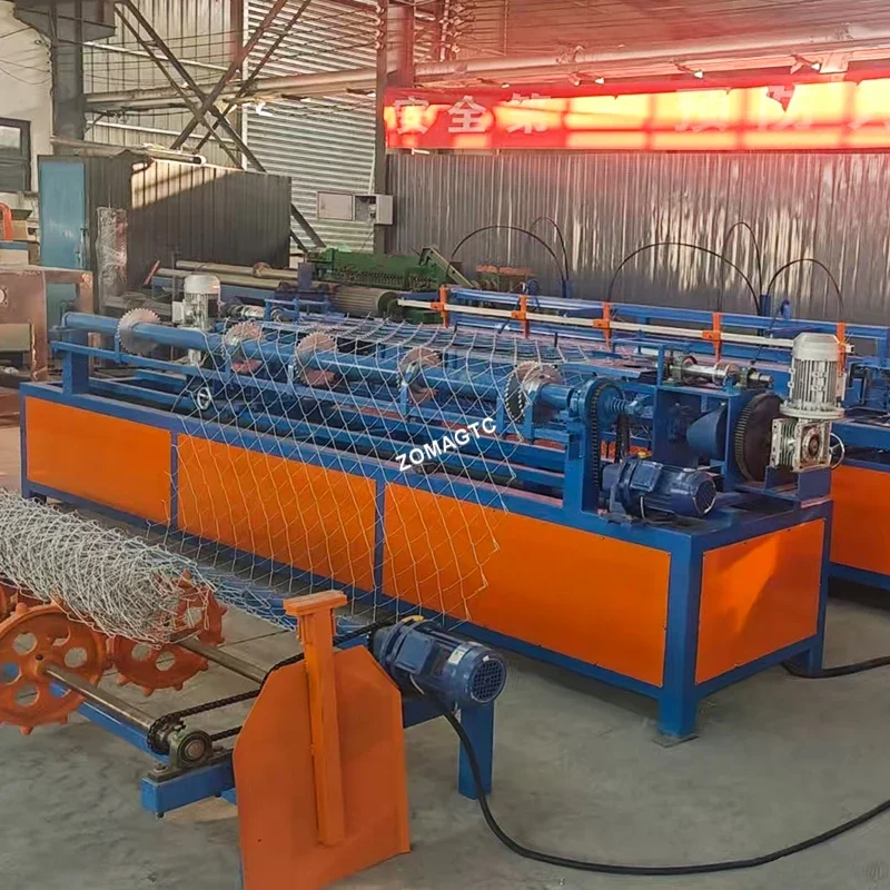 Full Automatic Chain Link Weaving Machine Metal Grass Steel Wire Mesh Making Machine Fences Making Machine for Fences