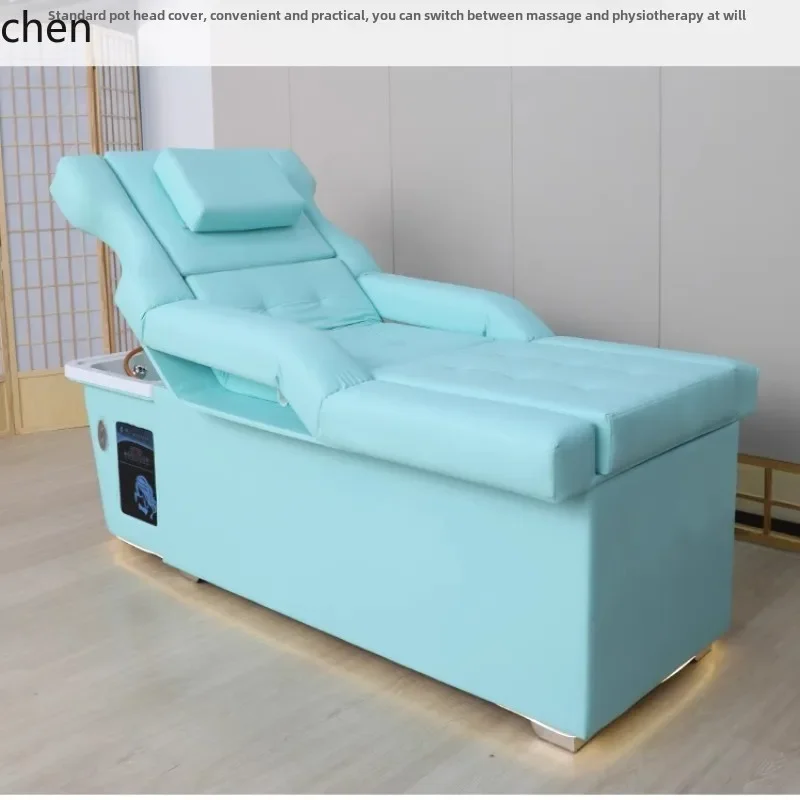 MR  shampoo fumigation water circulation head therapy integrated multi-functional constant temperature electric lifting bed