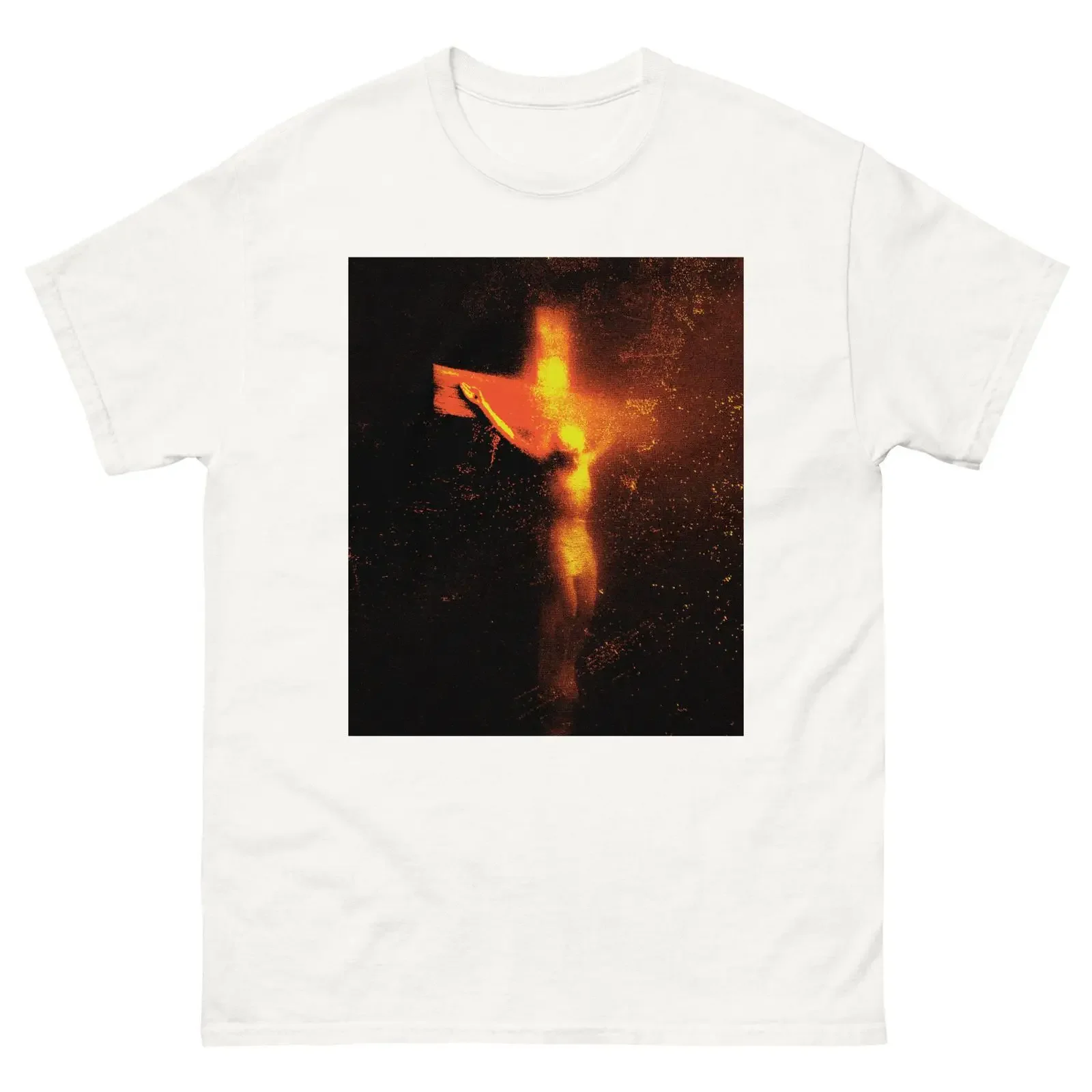 Piss Christ Andres Serrano Vintage T Shirt vintage Washed fashion Versatile Casual Breathable Top For Everyday Wear