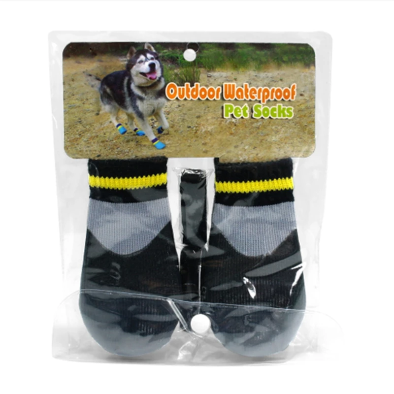 Outdoor Waterproof Nonslip Anti-stain Dog Cat Socks Booties Shoes With Rubber Sole Pet Paw Protector For Small Large Dog