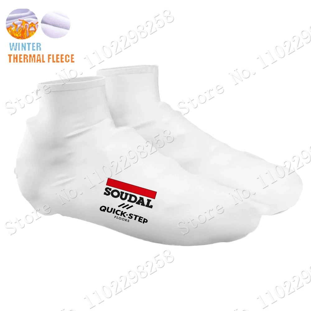 2023 Soudal Quick Step Cycling Shoe Covers Winter Road Bike Shoes Cover MTB Jerseys Dust-proof Non-slip Outdoor Overshoes