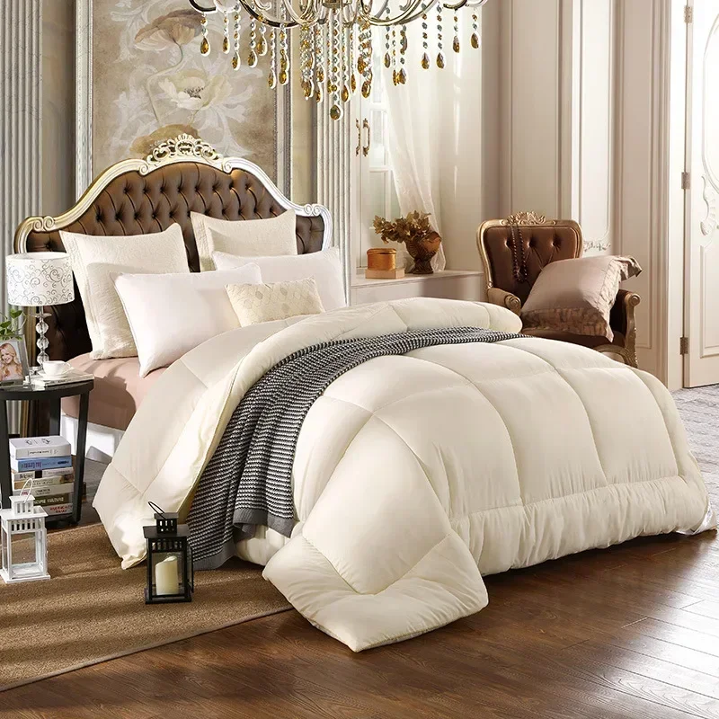 Bedding Duvet Winter Thick Comforter Washable Microfiber Bedding Comforter with Corner Tabs Small Queen King Size Warm Blankets