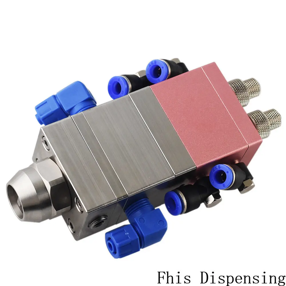 Dual liquid Distribution Valve 1:1-2:1-3:1 High Flow AB Dual Component Rubber Stainless Steel