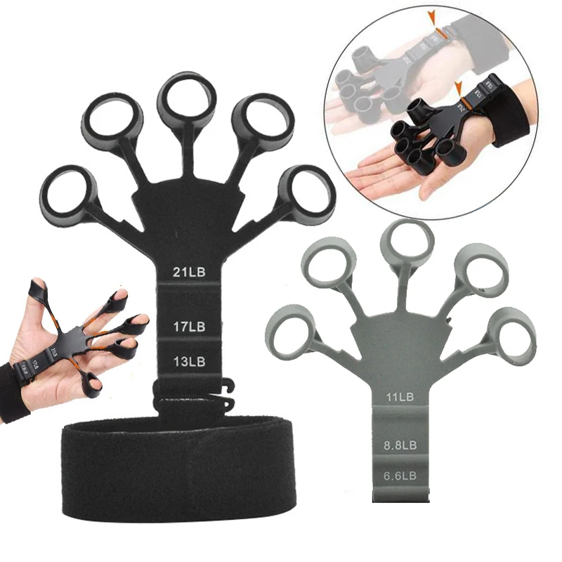 Pinza de dedo 6 resistente, ejercitador de dedo para pacientes, recuperación de mano, herramientas físicas, entrenamiento de extensión de flexión de dedo de guitarra