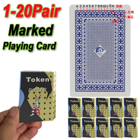1-20 Pair Marked Magic Playing Cards(See through opponent's cards) Deck Of Card Blackjack Texas Bridge Entertainment Poker Cards