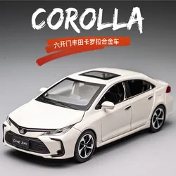 1:32 Schaal Toyota Corolla Legering Auto Model Diëcasts & Speelgoed Metalen Voertuigen Auto Model Simulatie Geluid En Licht Collectie Kids Speelgoed