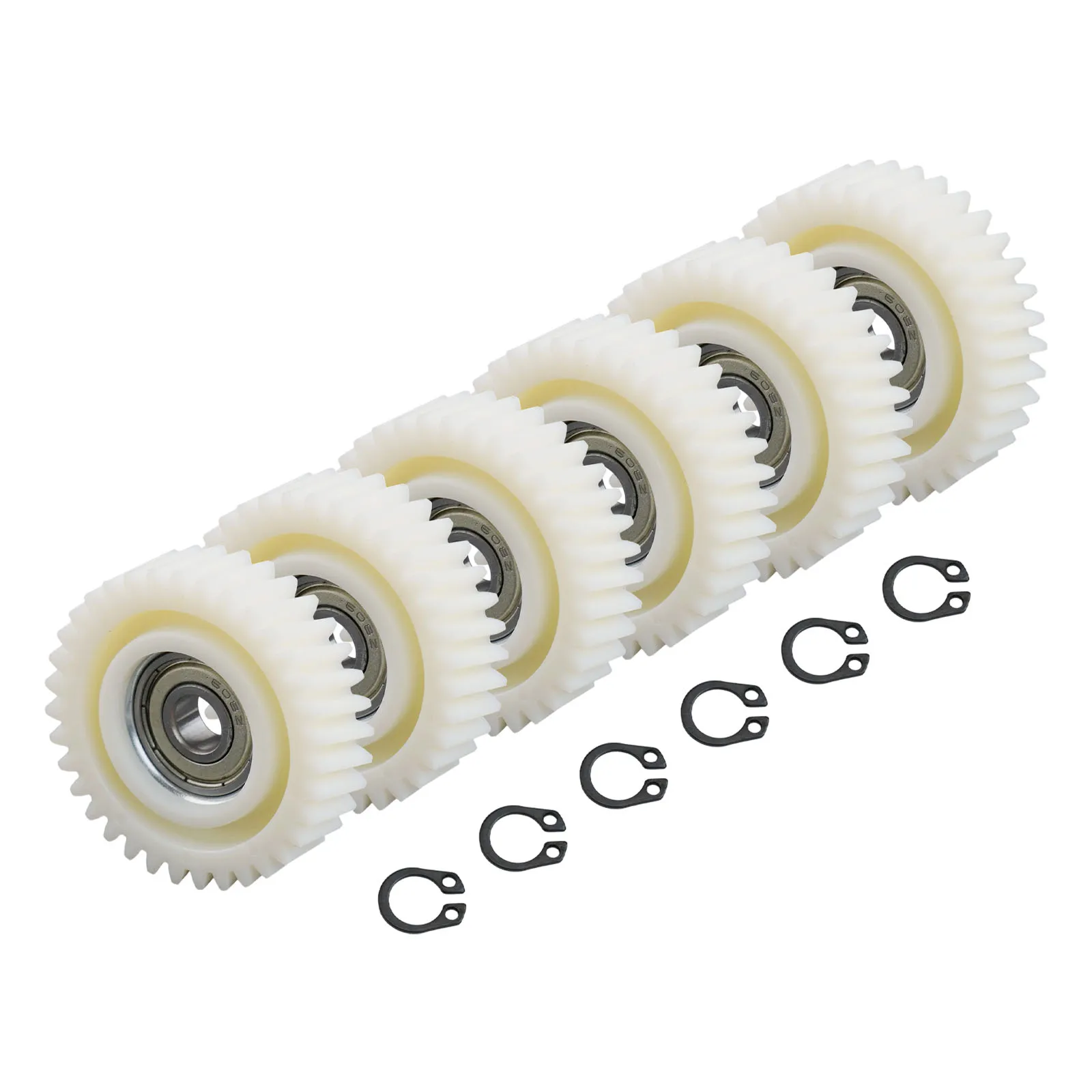 Nylon Gear Hub Motor Parts for EBike Complete Set of 6 Planetary Gears with Reliable Bearings in Sizes 31 Teeth to 36 Teeth