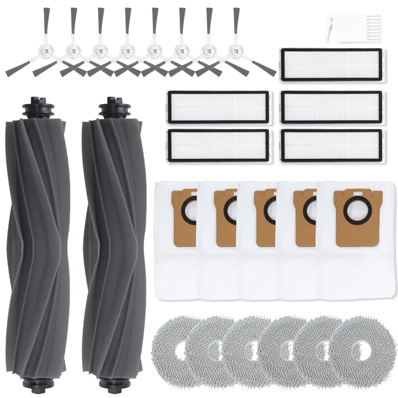 Main Side Brush Hepa Filter Mop Cloth Dust Bags Accessories For Dreame L20 Ultra/L30 Ultra Vacuum Cleaner