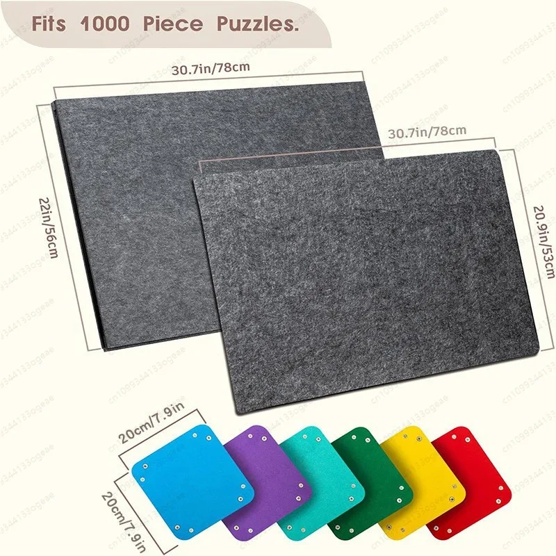 Puzzle board with bracket cover classification folding puzzle board portable vertical storage felt puzzle board