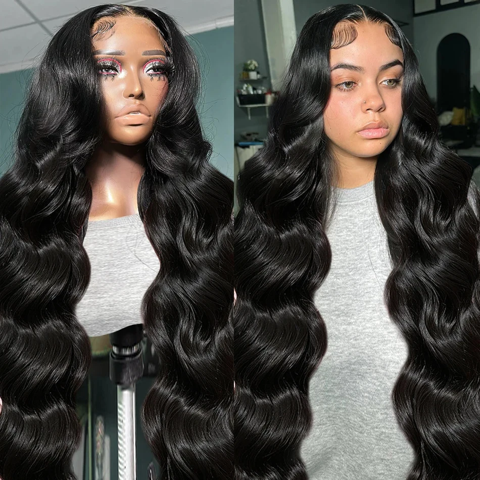 32 Inch Transparent Body Wave 13x4 13x6 Hd Lace Front Human Hair Wig Brazilian Remy 180 density 360 Frontal Wigs For Black Women