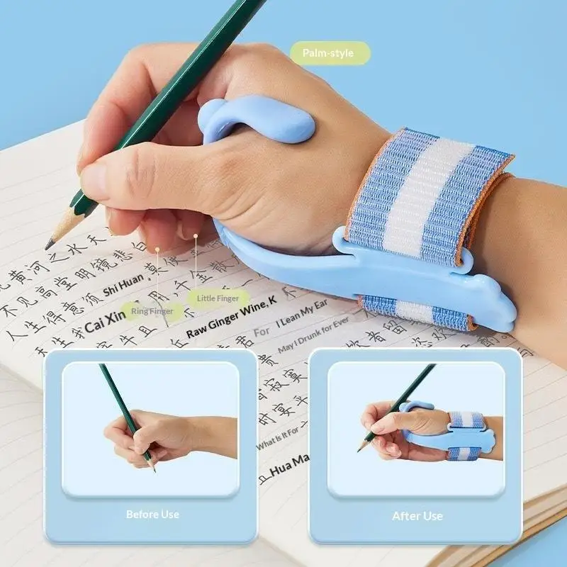 1PC Ergonomic Pen Grip Corrector Soft Rubber Hand Writing Posture Trainer Kids Handwriting Aid Correction Stationery Tool
