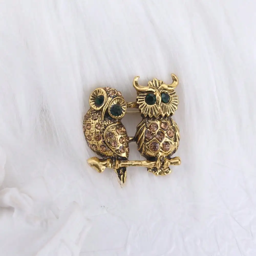 1pc Cute Owl Women's Brooch & Pin Jewelry - Retro Elegant, Fashionable, Fine Craftsmanship, for Scarves/Jackets/Bags, Ideal Gift