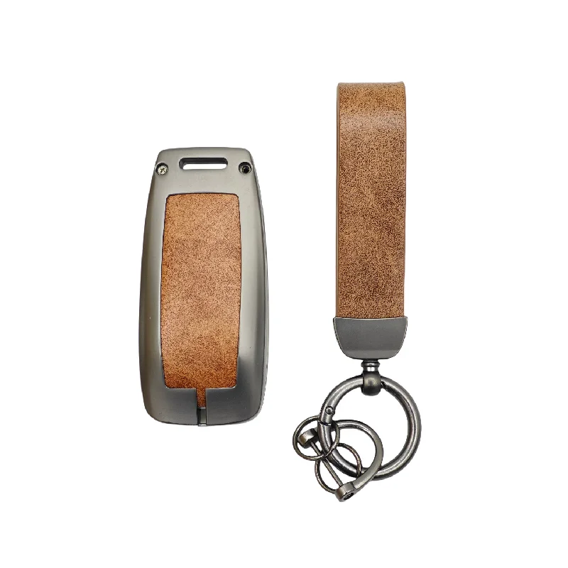 Luxury Simple Style Key Fob Shell for Mercedes Benz GLC200 S400L AMG A-Class B-Class Auto Key Holder Car Accessories