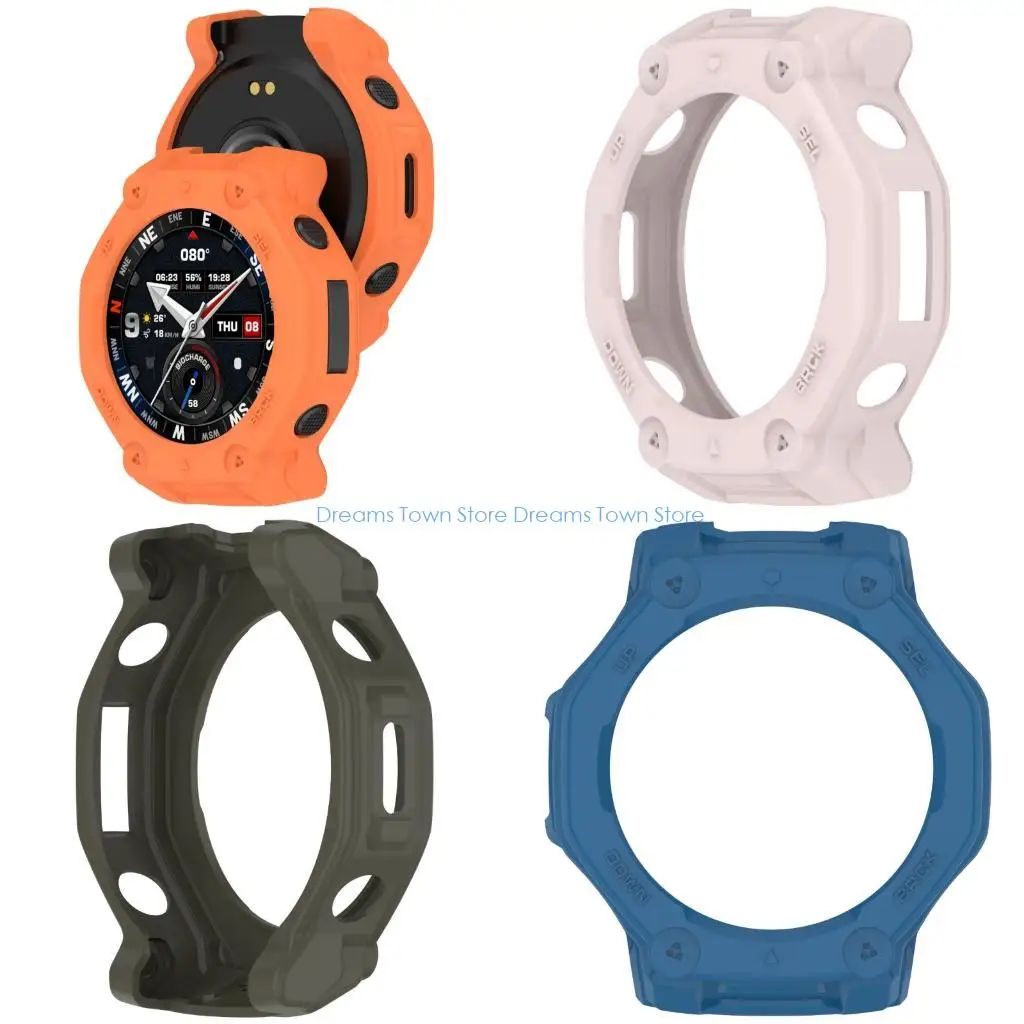 

HX6A Multiple Color Thin Guard Case 48mm TPU Edges Defense Suitable for Smartwathces