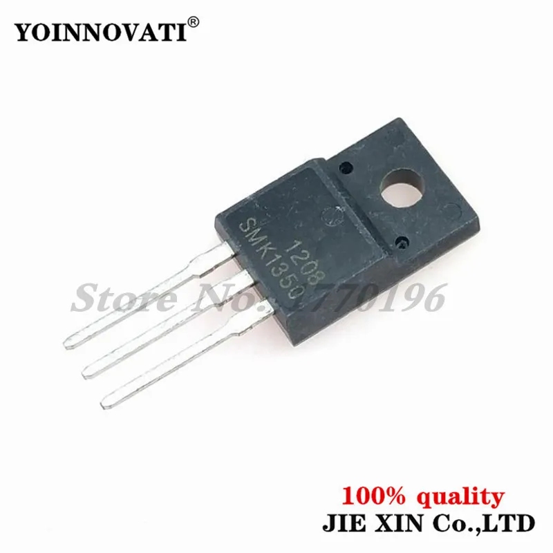 10PCS SMK1350F 13N50 13A 500V SMK1350 TO-220F AUK MOSFET SWICHING REGULATOR APPLICATION