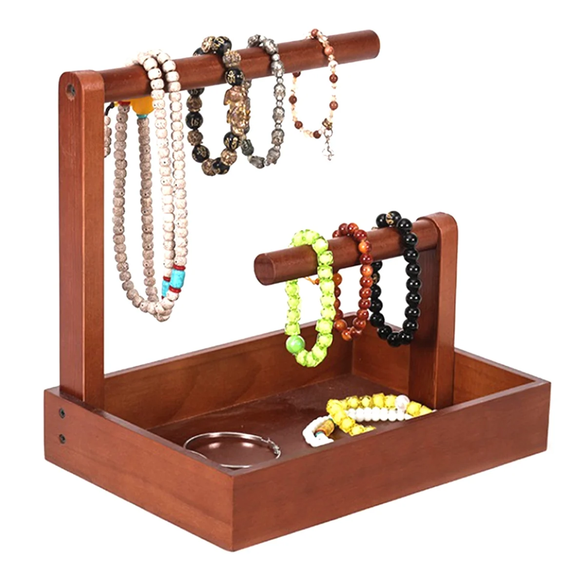 

Rog-eyNecklace Holder Show Rack Jewelry Organizer Bracelet Display Rack Bracelet Bangle Holder Tabletop Watch Display