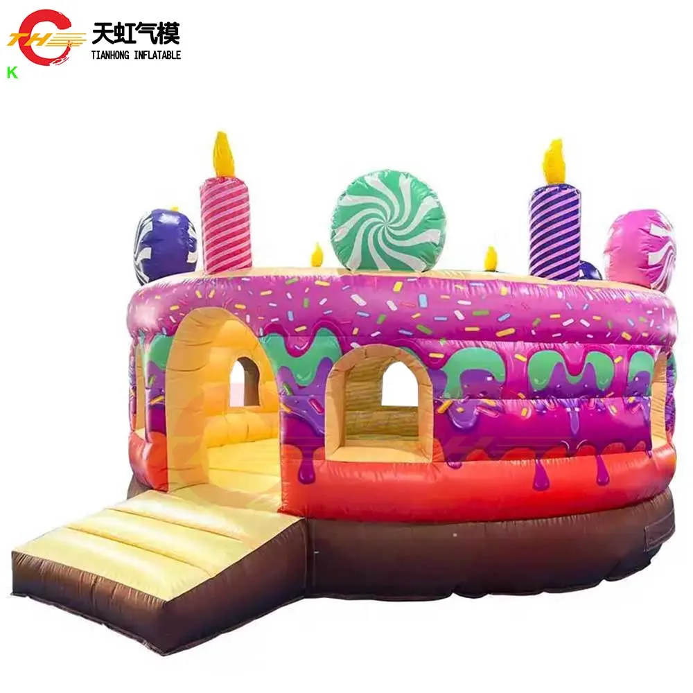 

Fast Ship Durable Inflatable Cake Bouncer Outdoor Commercial Inflatable Bounce House Bouncy Castle Air Jumper for Children Party