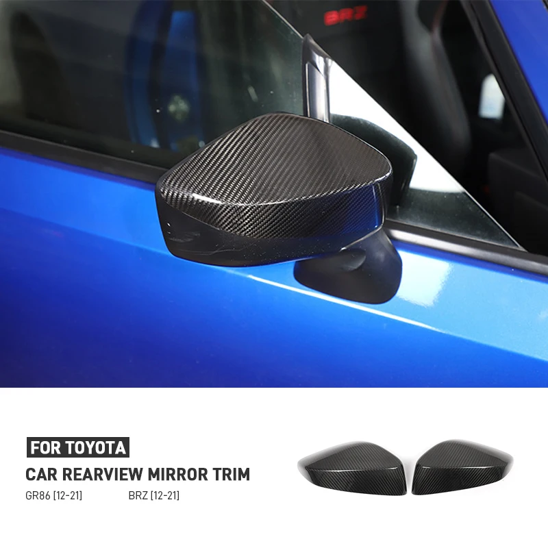 

For Toyota 86 GR86 For Subaru BRZ 2012-2021 Dey Carbon Fiber Car Side Door Rearview Mirror Cover Trims Auto Exterior Accessories