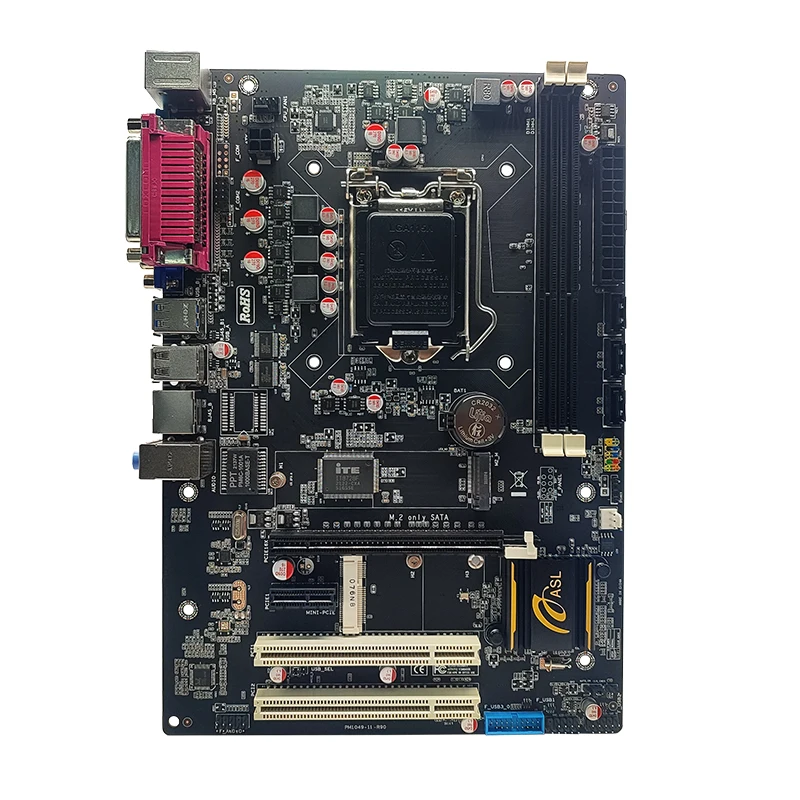 ASL B75 ATX Motherboard Support LGA 1155 Intel Core 2nd 3rd Generation Processor Dual Channel DDR3 Memory M.2 SATA SSD USB 3.0