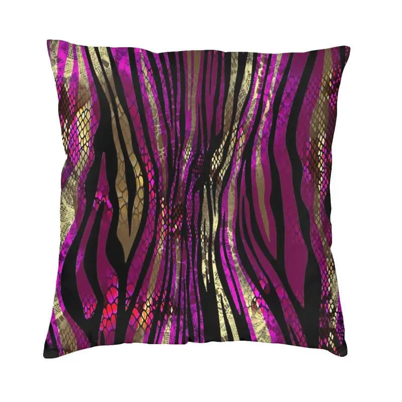 Fashion Animal Print Leopard Texture Snake Skin Throw Pillow Case Decoration Custom Square Cushion Cover 40x40cm Pillowcover