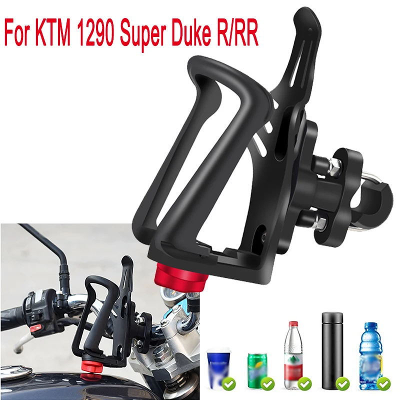 For KTM 1290 Super Duke Superduke R RR Accessories Beverage Water Bottle Cage Support Drink Cup Holder Stand Moto