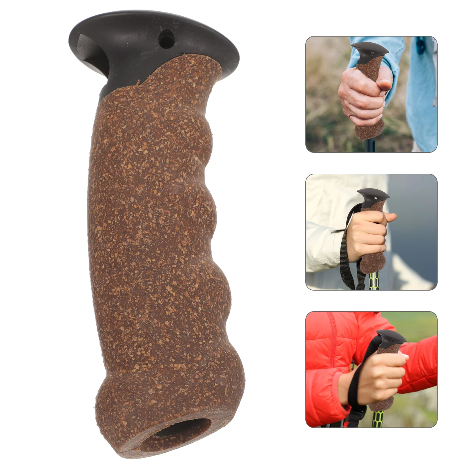 

Nonslip Ski Pole Handle Hiking Pole Handle Grip Cork Trekking Rod Cork Handle for Replace cane handle grip replacement