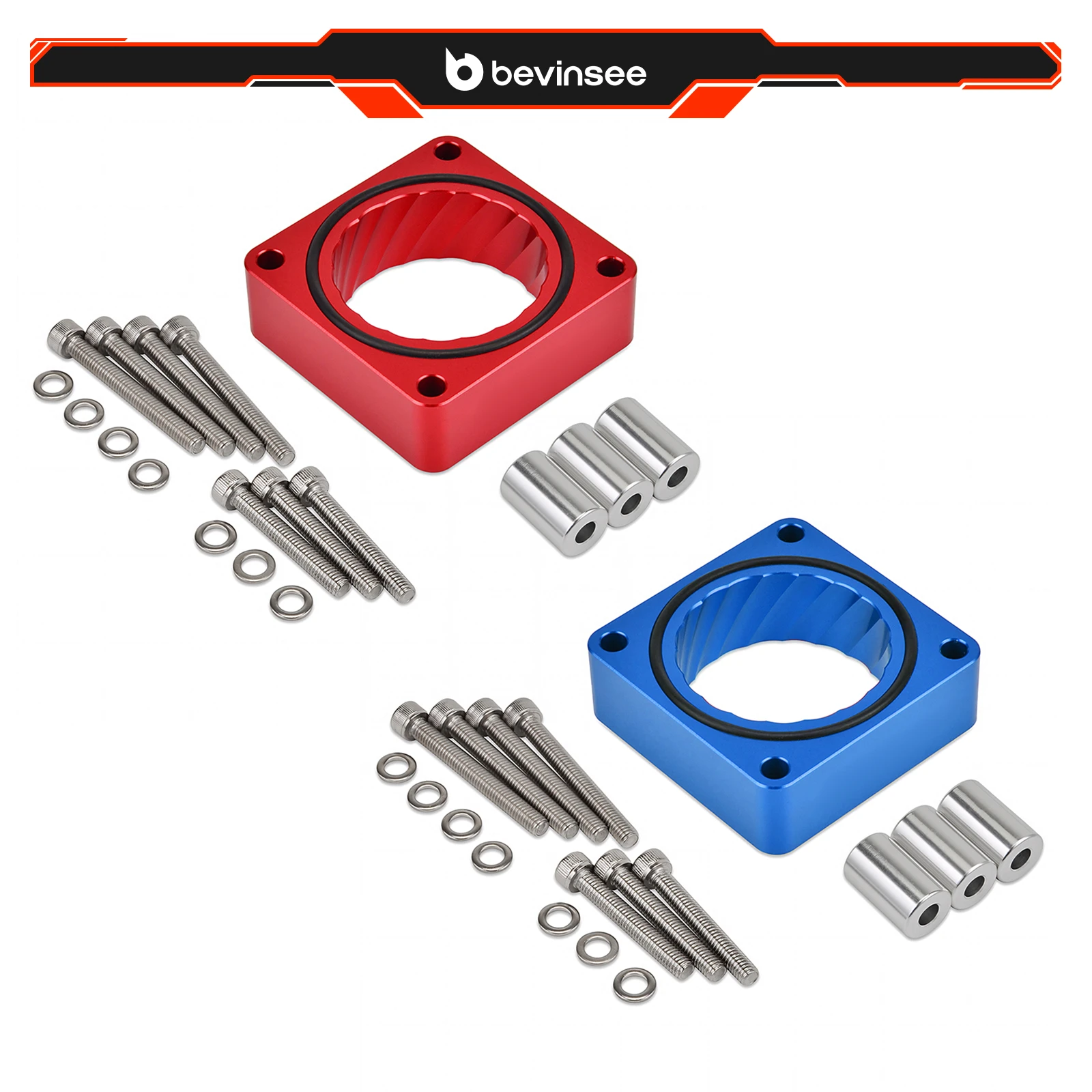 

For 4.0L 6 Cylinder/2.5L 4 Cylinder Engines 4-Bolt Throttle Body Spacer, for Jeep Cherokee/Grand Cherokee/Wrangler/TJ/Comanche