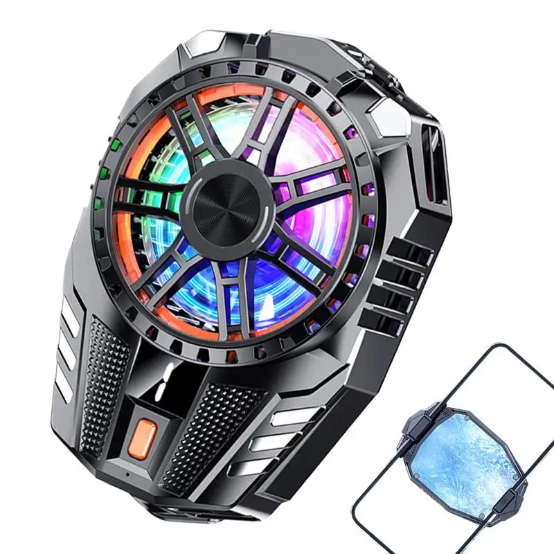 Phone Cooler Cellphone Cooler Portable Computer Cooling Fan Rechargeable Phone Cooling Fan For Game Tablet Temperature Control