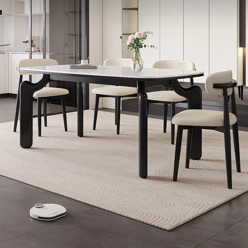 

Center Study Dining Table Salon Restaurant Chairs Coffee Conference Dining Table Minimalism Mesas De Jantar Office Furniture