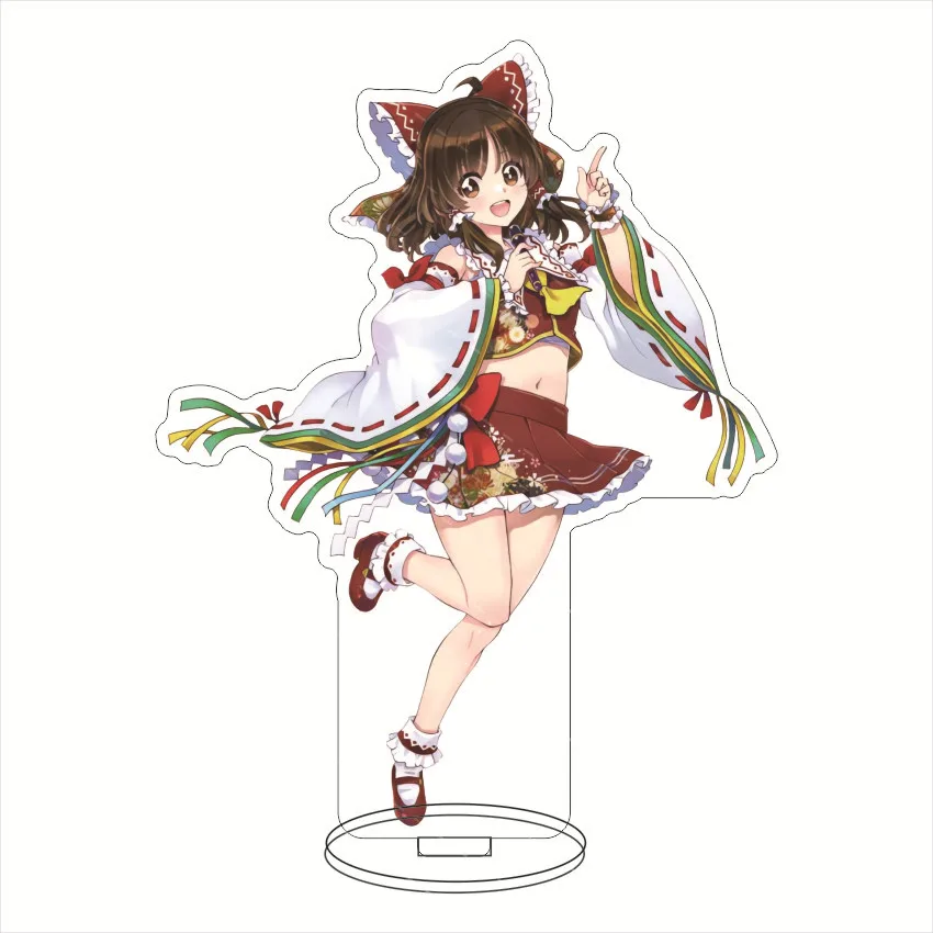 حار أنيمي توهو مشروع الاكريليك حامل لعبة Youmu Konpaku Hakurei Reimu Kirisame ماريسا الشكل تأثيري لعبة صديق الهدايا