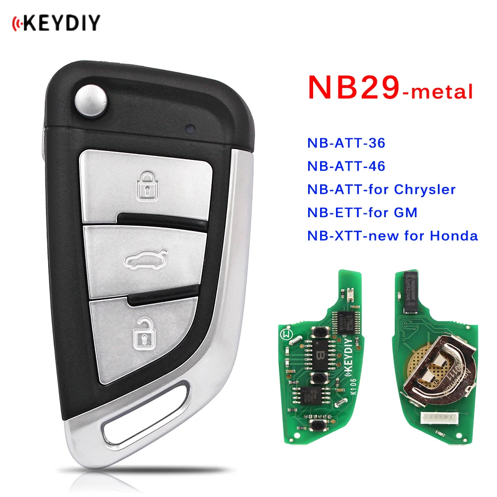 KEYDIY 3 Button Multi-functional Remote Control NB29 Metal Button for KD900 URG200 KD-X2 All Functions In One