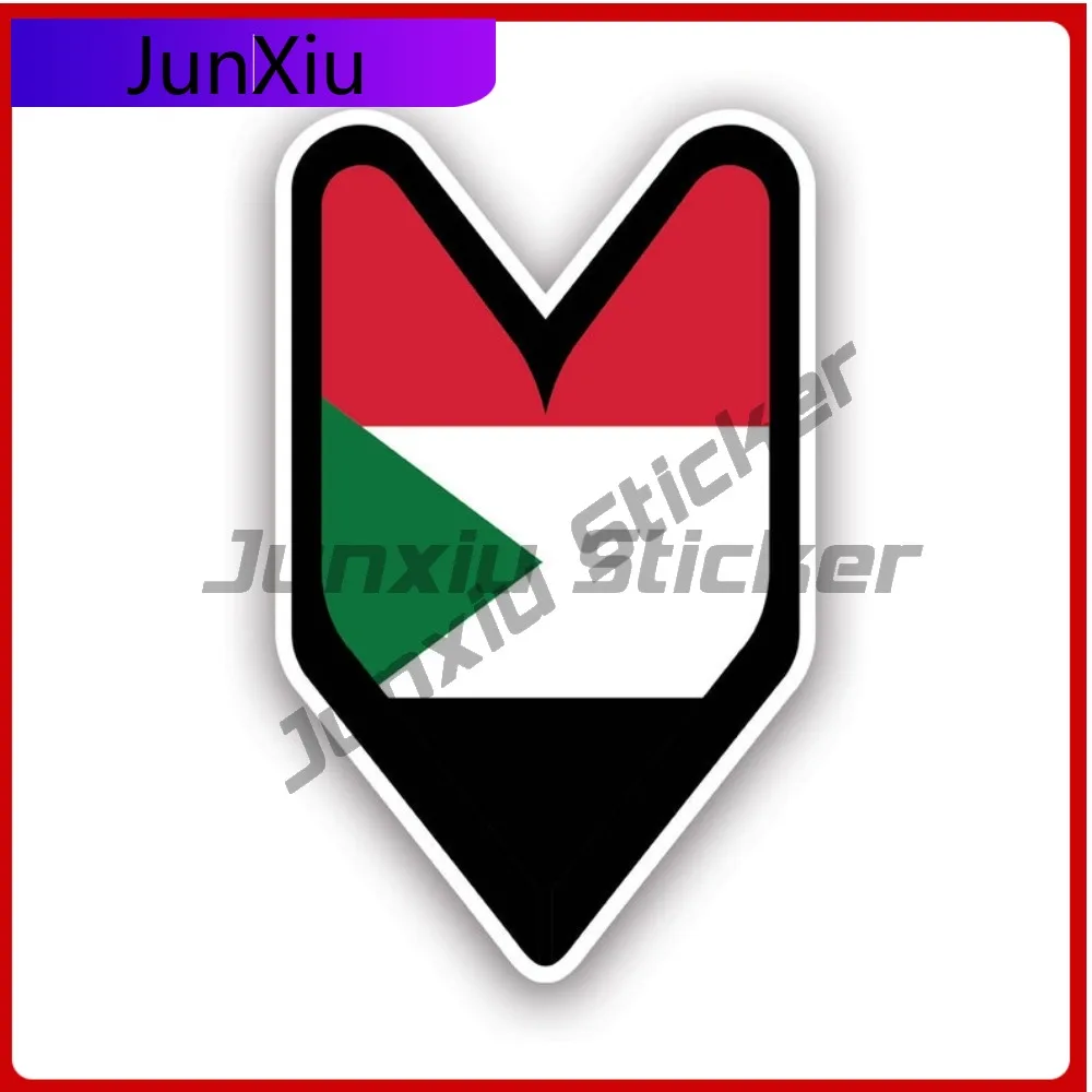 

Sudanese Driver Badge Sticker Waterproof Outdoor Cool Laptop Waterproof Vinyl Decal For Car Bumpers Fun Decor Decor High Quality