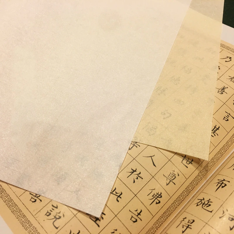 

Chinese Calligraphy Painting Xuan Paper Golden Spots Handamde Half Ripe Yanpi Rice Paper Small Regular Script Calligraphy Papier