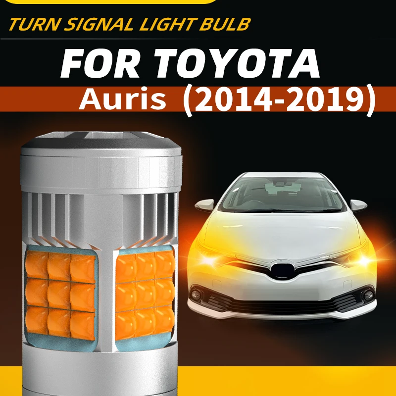 Clignotants LED ambre pour voiture, 2 pièces, indicateur de Direction avant/arrière pour Toyota Auris MK1/2 I/II E150 E180 Touring Sports