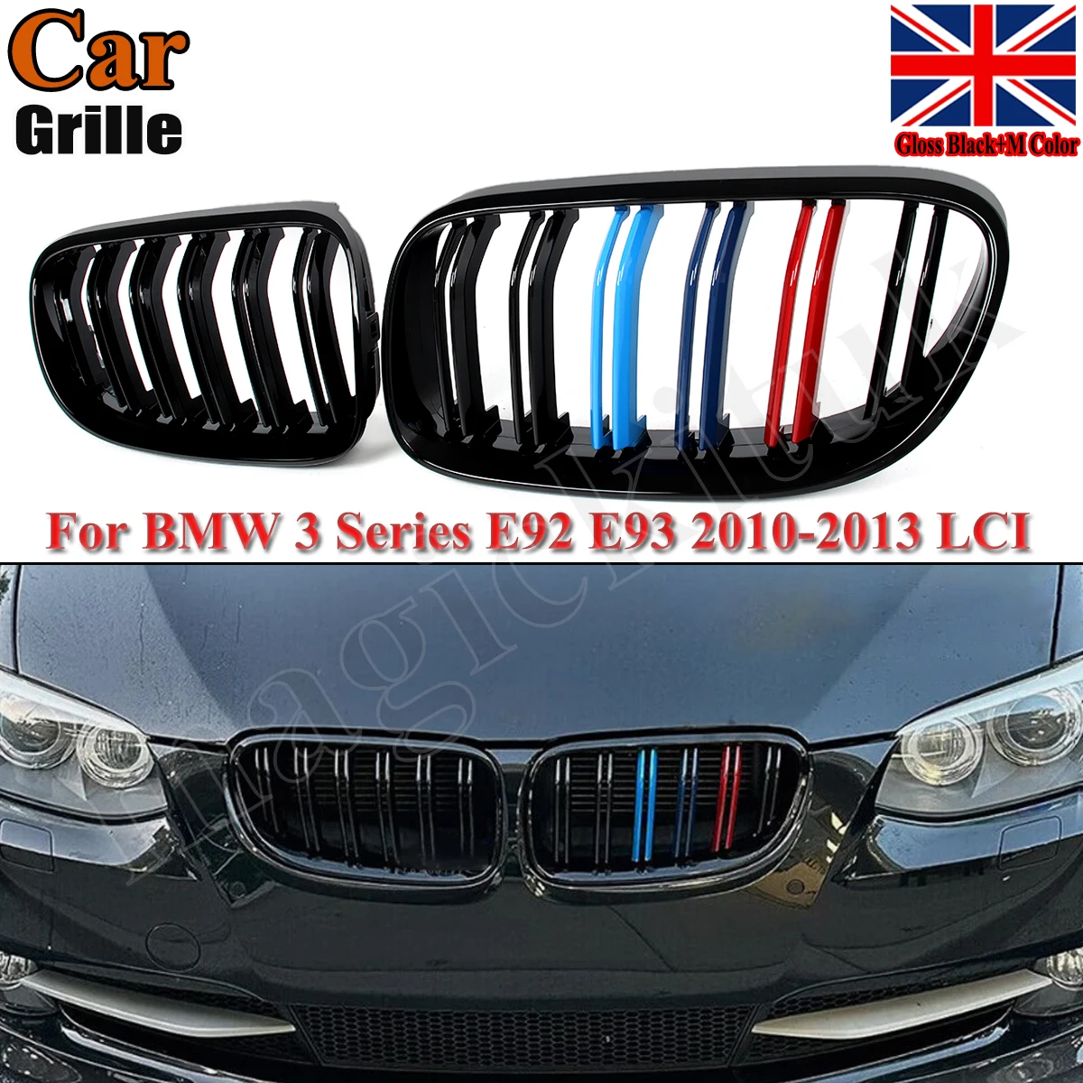 

Глянцевая черная передняя решетка M-цвета для BMW E92 E93 325i 335i LCI 2010-2014