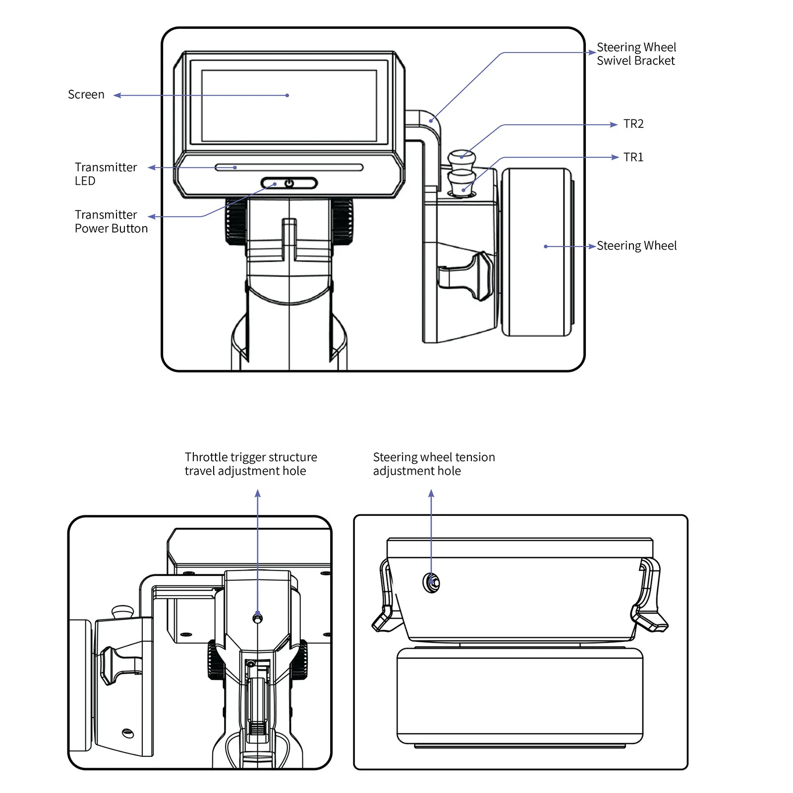 Flysky Noble NB4+ 2.4G 8-kanałowy nadajnik radiowy z odbiornikiem FGR4S Protokół AFHDS 3 do zdalnego sterowania samochodem i łodzi