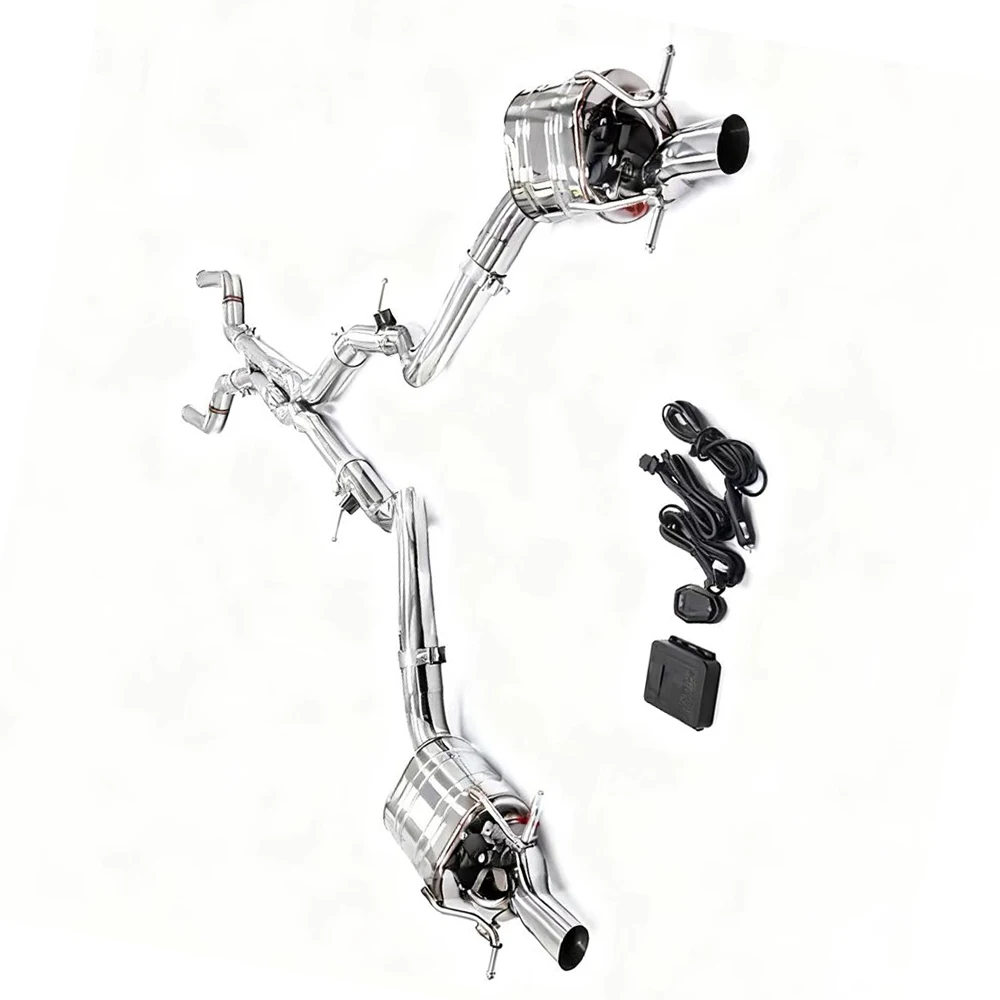 GT63 X290 Modified Mid-Rear Section Valved Exhaust with Intelligent Valve Control